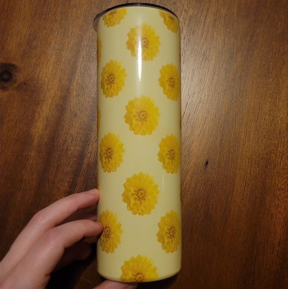 20 oz Tumbler- Sunny Floral